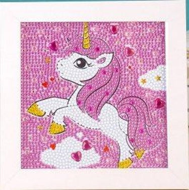Pink Unicorn 18x18cm - Diamond Painting